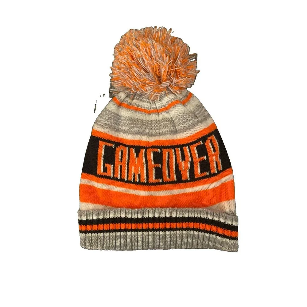 Place Est 1989 GAME OVER Lined Winter Hat Size 8